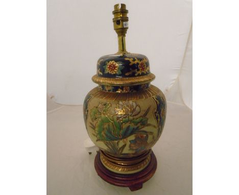 DECORATIVE HAND PAINTED LAMP 40CM TALL