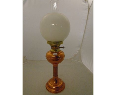 COPPER AND BRASS PARAFFIN LAMP