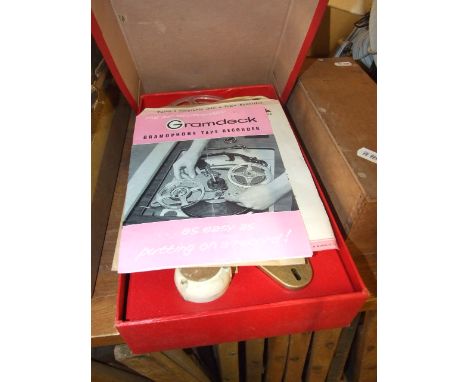 VINTAGE GRAMDECK SOLD AS A COLLECTORS / DISPLAY ITEM &amp; BOX ODDS ETC