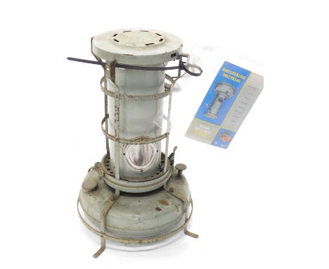 An Aladdin green enamel painted paraffin stove.