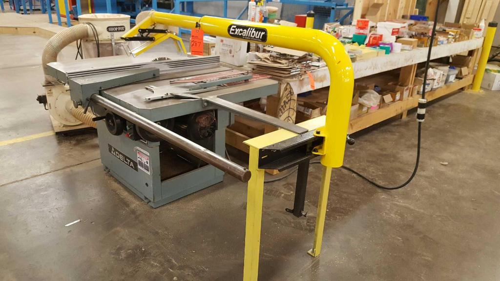 Delta RT40 12" tilting arbor table saw w/ Excalibur guard and Shop Fox