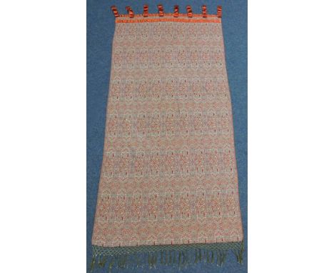Kashmir Wandteppich. Gewebt. Alt.210 x 107 cm. Kashmir Wolle mit Spiegel Highligts. Zustand siehe Fotos. Versand kann organis