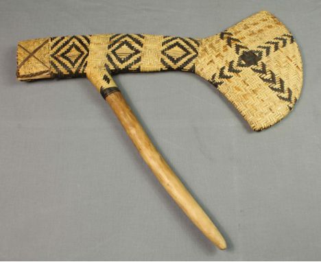 Native American Ceremonial Tomahawk. Antik.Wahrscheinlich Prima-Stamm. Ceremonialaxt. Tanz-Utensil. Aus einer alten deutschen