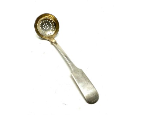 Antique scottish provisional dundee silver shifter ladle measures approx 16cm long makers cameron 