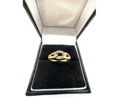 18ct Gold Vintage Stylised Knot Ring (1.2g) 