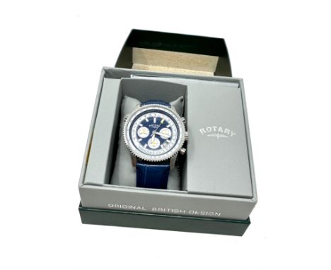 Gents boxed rotary quartz wristwatch the watch is ticking 