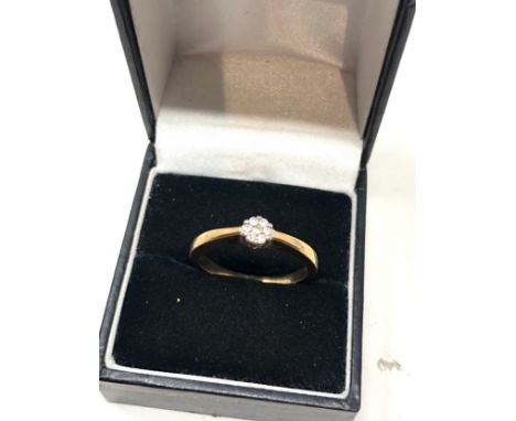 9ct gold diamond cluster ring (3.7g) 