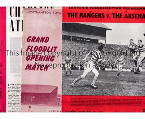 ARSENAL     Twelve programmes for away Friendlies v. Charlton, Norwich team changes, Northampton and Rangers score on cover 6