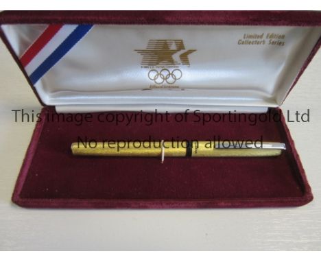 1984 OLYMPICS LOS ANGELES       Limited edition boxed Pentel ball point pen. Both the pen and the box have the Olympic logo. 