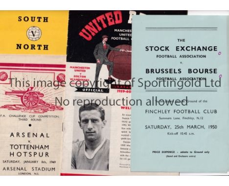 FOOTBALL PROGRAMMES     Thirteen programmes including Plymouth v Watford 57/8 FA Cup, Div. III South v North at Reading 54/5,