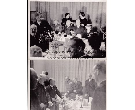 FIELD MARSHALL MONTGOMERY    Ten original b/w photos, including eight 8" X 6" at an evening function and 2 small portrait Pre