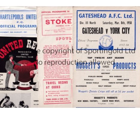 FOOTBALL PROGRAMMES 1957/8 SEASON     Thirty eight programmes including Liverpool v Huddersfield, Reading v Wisbech FA Cup, S