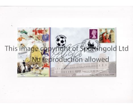 DIETMAR HAMANN      Last Day Cover for the final International at old Wembley Stadium with handstamp for Egland v Germany 7/1