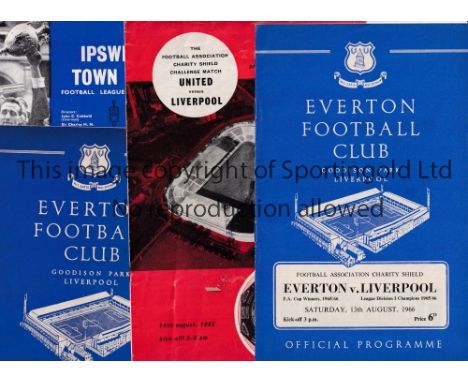 CHARITY SHIELD PROGRAMMES     Programmes for 7 non-Wembley matches, 1953 Arsenal v Blackpool, team changes and tippex used in