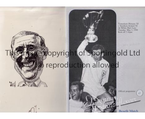 TOTTENHAM HOTSPUR     Programme for the Danny Blanchflower Benefit Match, Tottenham Hotspur v Northern Ireland 1/5/1990, plus