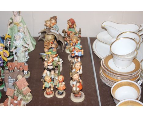 A collection of various Goebel figures 