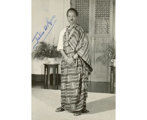 NYERERE JULIUS: (1922-1999) Tanzanian Politician, Prime Minister of Tanganyika 1961-62, President of Tanganyika 1962-64 and P