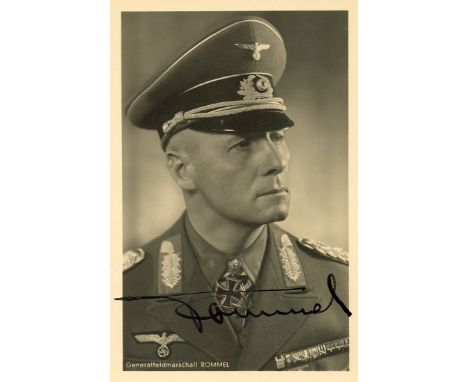 ROMMEL ERWIN: (1891-1944) German Field Marshal of World War II. An excellent signed postcard photograph `Rommel´, the image d