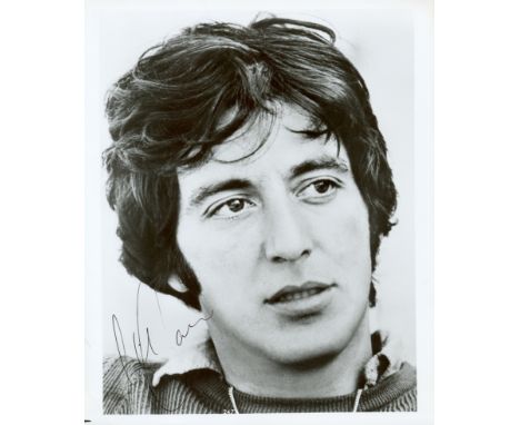 PACINO AL: (1940- ) American Actor. Academy Award winner. Vintage unusual signed 8 x 10 photograph `Al Pacino´, the image dep