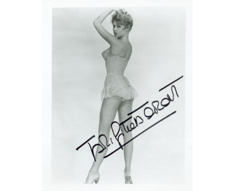 BARDOT BRIGITTE:  (1934- ) French Actress &amp; Sex Symbol. Two good signed 8 x 10 and postcard photographs by Bardot. The im