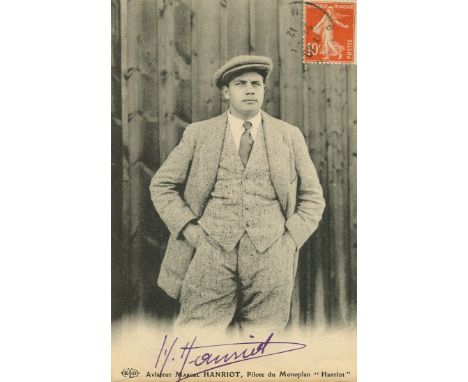 HANRIOT MARCEL: (1894-1961) French Pioneer Aviator and aircraft Manufacturer. His father René Hanriot founded the “Monoplans 