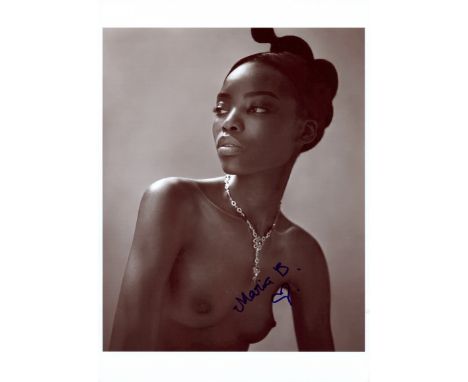 BORGES MARIA: (1992- ) Angola fashion Model. First black model to ever walk in the Victoria´s secret fashion show. Signed 8 x