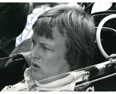 PETERSON RONNIE: (1944-1978) Swedish racing Driver and formula one Pilot. Also known as SuperSwede. Scarce signed 9.5 x 7 pho