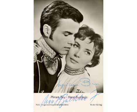 GERMAN CINEMA: Selection of vintage signed 4 x 6 and postcard photographs by various German actors and actresses, including L