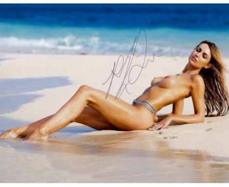 DAVISON ROSANNA: (1984- ) Irish Actress, Singer and Model. Signed colour 10 x 8 photograph by Davison, the nude attractive im