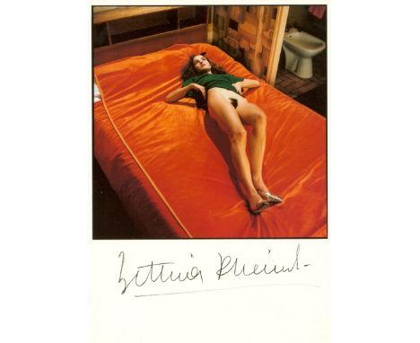 RHEIMS BETTINA: (1952- ) French Photographer. Signed art postcard photograph, the `21 Avril Paris´ artwork corresponds to the