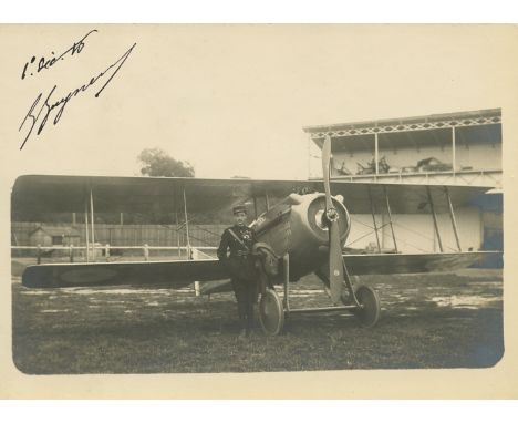 GUYNEMER GEORGES: (1894-1917) French Aviator and national Hero. A fighter ace with 54 victories during World War I. Guynemer 