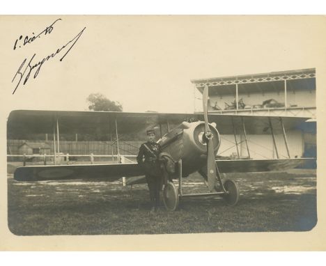 GUYNEMER GEORGES: (1894-1917) French Aviator and national Hero. A fighter ace with 54 victories during World War I. Guynemer 