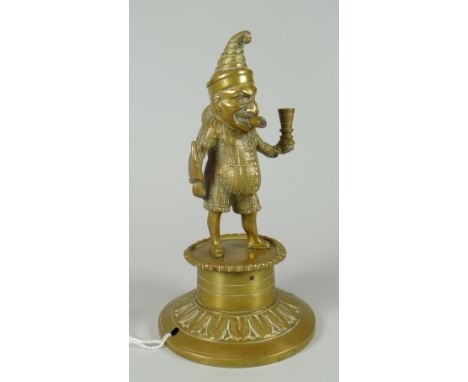 Tobacconist's brass novelty table-top lighter in the form of Mr Punch Condition reports provided on request by email for this
