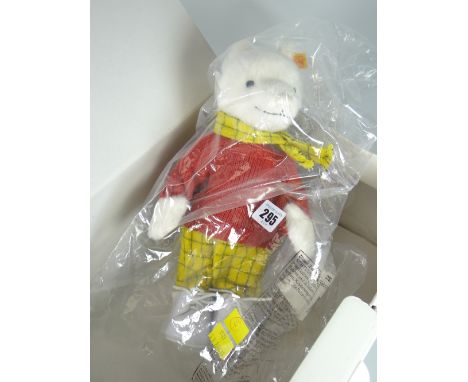 Steiff 'Rupert' classic teddy bear with certificate &amp; box Condition reports provided on request by email for this auction