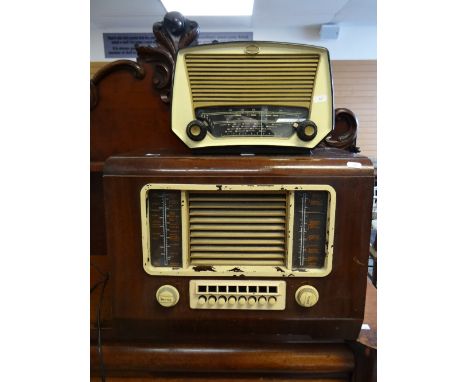 A HMV vintage radio and similar small GEC Bakelite radio Condition reports provided on request by email for this auction othe