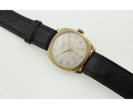 A ROTARY Super-Sports gents manual-wind wristwatch, later black leather strap