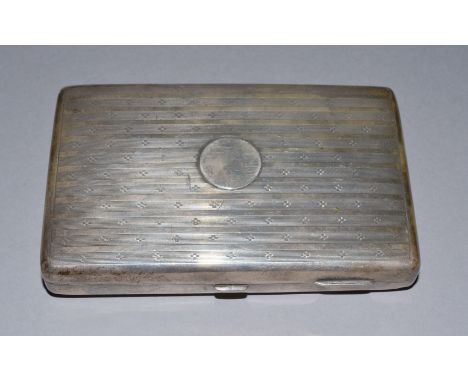 A silver cigar box H/M Birmingham, approx. 246.8 gms