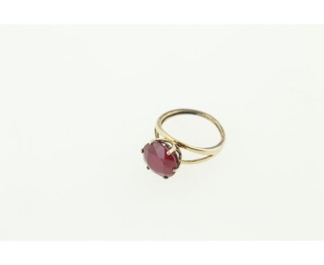 A 9ct H/M ruby ring