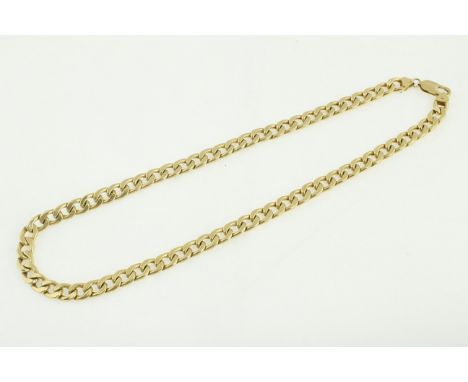 A 9ct H/M curb chain, approx 20.7gms