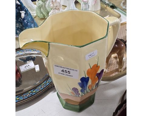 8" CLARICE CLIFF CROCUS DESIGN WATER JUG