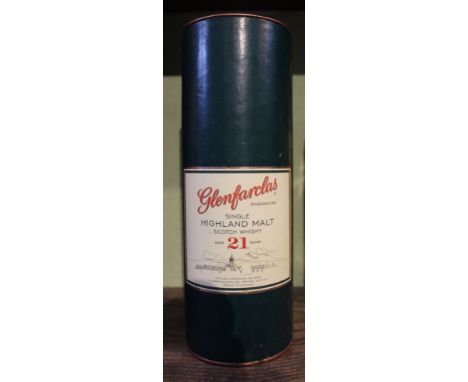 Glenfarclas 21 year old Single Highland malt Scotch whisky, in presentation tube