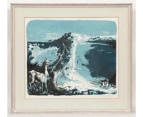 * MICHAEL AYRTON (BRITISH 1921- 1975),
ACROPOLIS AT CUMAE
limited edition lithograph, signed and numbered 31/50 in pencil
41c