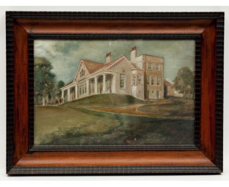 JOHN GAFF GILLESPIE (SCOTTISH 1870 - 1926),
POLLOCK GOLF COURSE
oil on canvas, signed
36cm x 54cm
Framed and under glass
Note