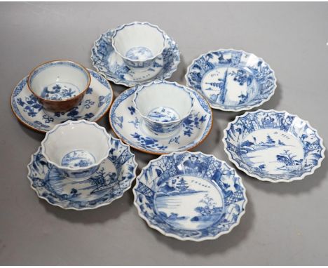 Chinese export cups and saucers