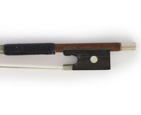 A Violin bow, maker's stamp Jerome Thiboubille - Lamy74cm.