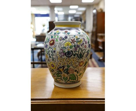 A Poole Persian pattern vase by N. Blackmore, 35cm