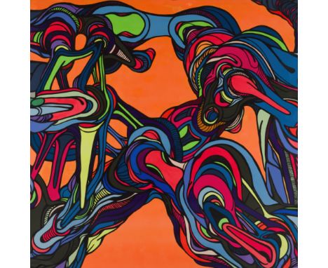 JEAN-LUC MOERMAN (born 1967)Optimus Hut  2006Signé, daté et titré au dosAcrylique sur panneauAchteraan getekend, gedateerd en