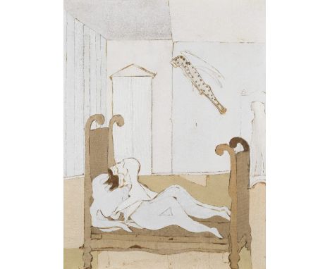VIC GENTILS (1919-1997)De Hoeren van Babylon  1969Signé et daté au dosCollage sur panneauAchteraan getekend en gedateerdColla