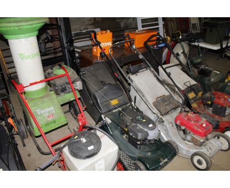 A Hayter Harrier 48 Auto Drive self propelled roller mower