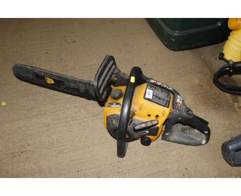 A JCB petrol chainsaw 